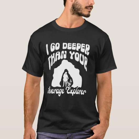 洞窟学+洞窟学者 Tシャツ (正面)