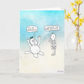 洞窟漫画：私の誕生日だ！ カード (黄色い花)