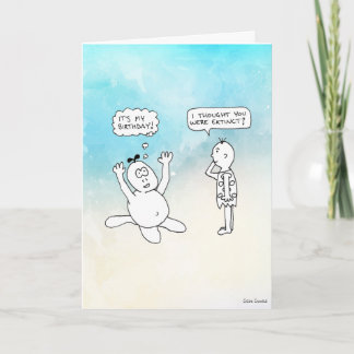 洞窟漫画：私の誕生日だ！ カード