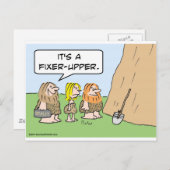 洞窟現実不動産仲介業者定着器上部 ポストカード (正面/裏面)