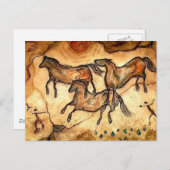 洞窟馬** ポストカード (正面/裏面)