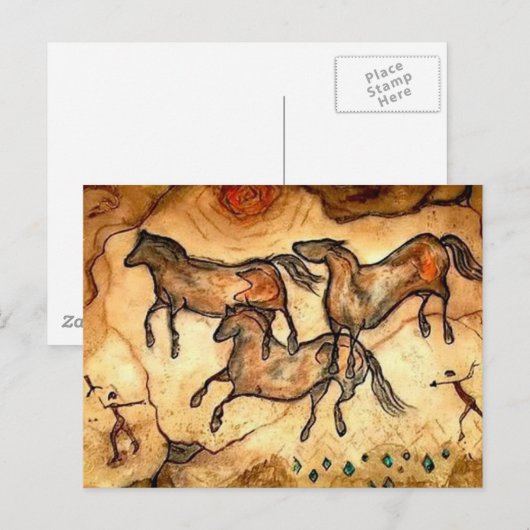 洞窟馬** ポストカード (正面/裏面)