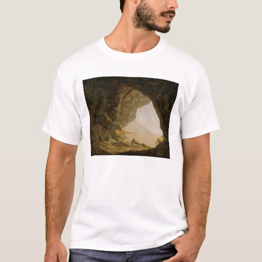 洞窟、ナポリの近くで、1774年(キャンバスの油) Tシャツ (正面)