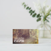 洞窟，洞窟探検家，スポーツコーチ 名刺 (スタンド正面)