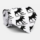 洞窟CANEM -犬ラテンの用心して下さい ネクタイ (ロール)