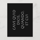 洞窟quid dicis quando et cui ポストカード (正面)