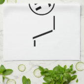 津加奈shrug絵文字の二つ㋡の_/ Kaomoji日本の キッチンタオル (折り畳み)