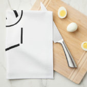 津加奈shrug絵文字の二つ㋡の_/ Kaomoji日本の キッチンタオル (四つ折り)