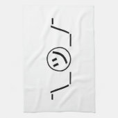 津加奈shrug絵文字の二つ㋡の_/ Kaomoji日本の キッチンタオル (縦)