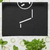 津加奈shrug絵文字の二つ㋡の_/ Kaomoji日本の キッチンタオル (折り畳み)