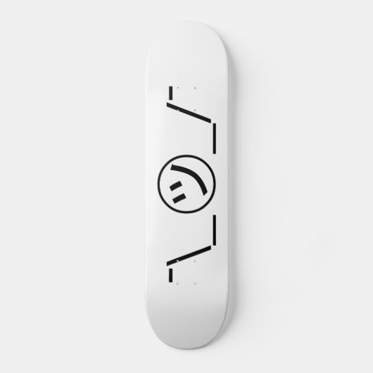 津加奈shrug絵文字の二つ㋡の_/ Kaomoji日本の スケートボード (正面)