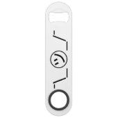 津加奈shrug絵文字の二つ㋡の_/ Kaomoji日本の スピード栓抜き (正面)