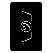 津加奈shrug絵文字の二つ㋡の_/ Kaomoji日本の マグネット (縦)