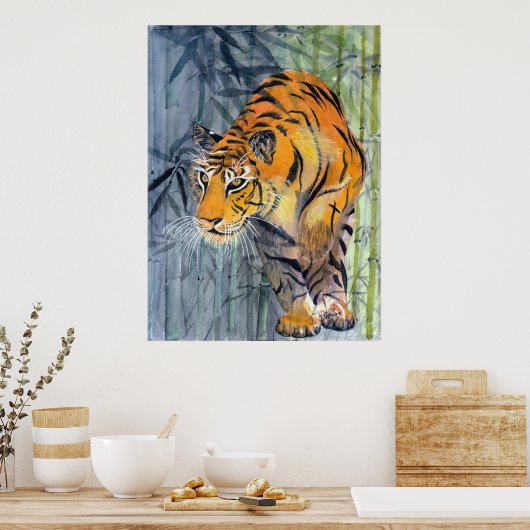 津夜子タイガーのポスター ポスター (キッチン)