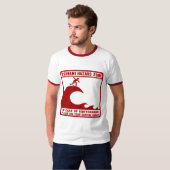 津波の危険の地帯 Tシャツ (正面フル)