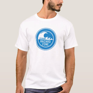 津波の危険の地帯 Tシャツ