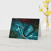 津波の挨拶状 カード (黄色い花)