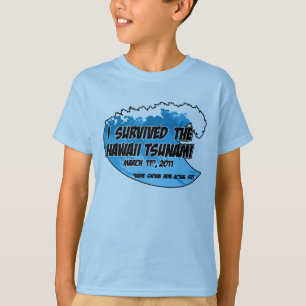 津波の生存者 Tシャツ