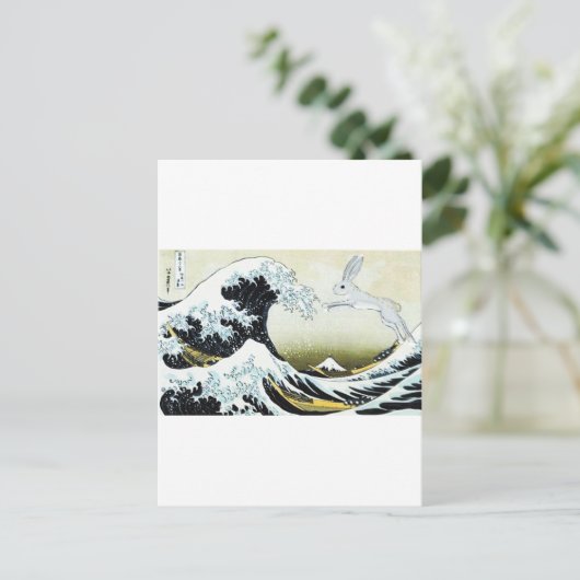 津波ウサギ ポストカード (スタンド正面)