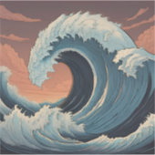 津波ステッカー シール (正面)