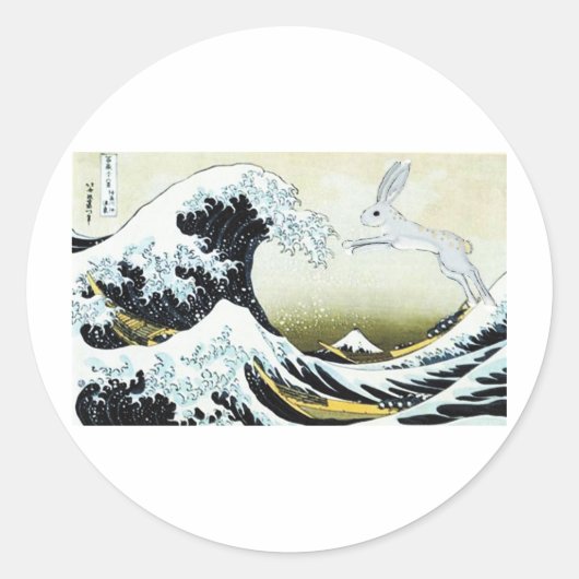 津波バニー ラウンドシール (正面)