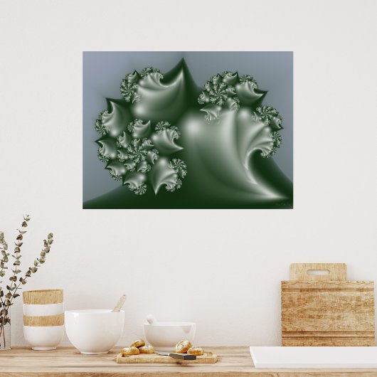 津波フラクタル ポスター (キッチン)