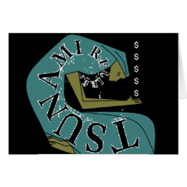 津波レリーフ、 浮き彫り!$