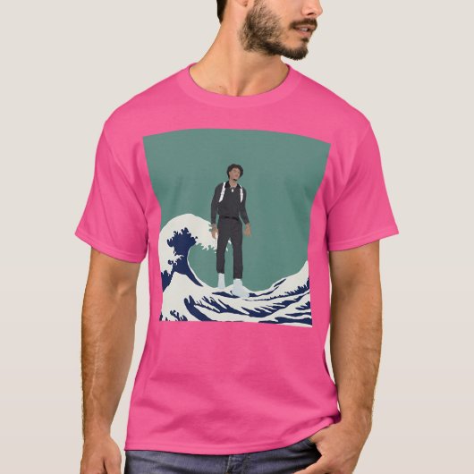 津波丘波 Tシャツ (正面)