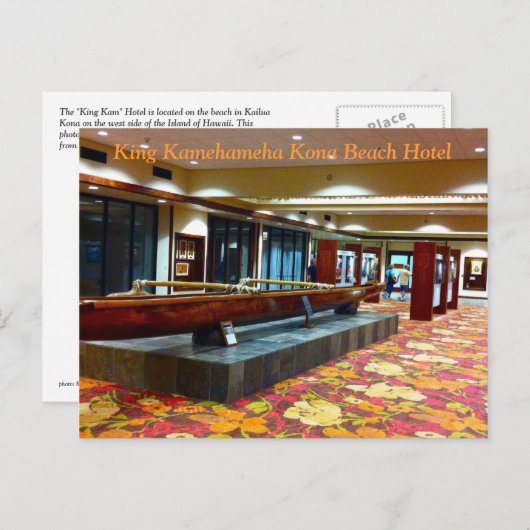 津波会場:キングカメハメハコナビーチ ポストカード (正面/裏面)