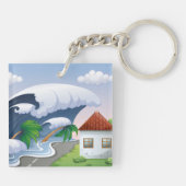 津波波 キーホルダー (裏面)