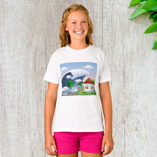 津波波 Tシャツ