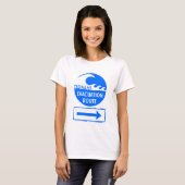 津波避難経路 Tシャツ (正面フル)