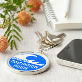 津波避難路 キーホルダー (側面)