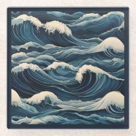 津波 ガラスコースター