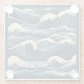 津波 ガラスコースター (裏面)