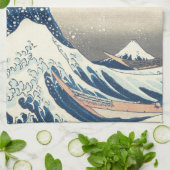 津波 キッチンタオル (折り畳み)