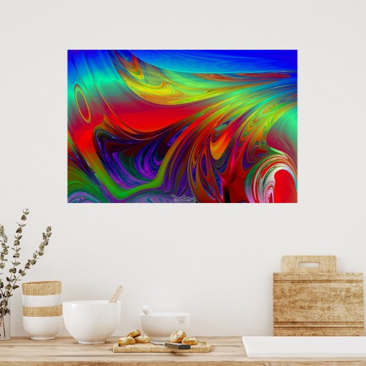 津波 ポスター (キッチン)