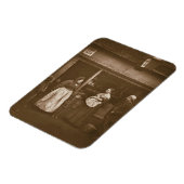 洪水で苦しむ人々、「通りライフ・イン・ロン」 マグネット (左側)