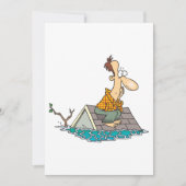 洪水の中にいる人 招待状 (正面)