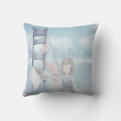 洪水の夢は枕2味方しました クッション (裏面)