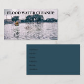 洪水の水の取り外しの一掃 名刺 (正面/裏面)