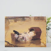 洪水の際のベッドでのベビー（J.E.ミラリスによる） カード (スタンド正面)