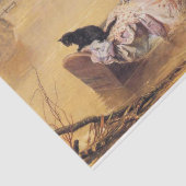 洪水の際のベッドでのベビー（J.E.ミラリスによる） 薄葉紙 (詳細)