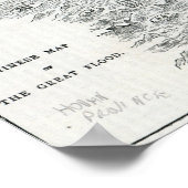 洪水中国のの地素晴らし図 ポスター (角)