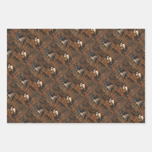 洪水以前の人類の邪悪 ラッピングペーパーシート (正面2)