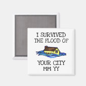 洪水時のカス生き延びタマイズ可能 マグネット (正面/裏面)