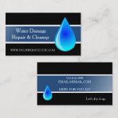 洪水水害事業及び清掃 名刺 (正面/裏面)