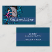 洪水水害事業及び清掃 名刺 (正面/裏面)