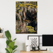 洪水沼にヒノキを植えた池 ポスター (ホームオフィス)