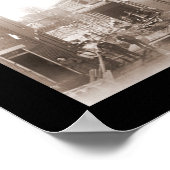 洪水災害デイトン写真1913 ポスター (角)